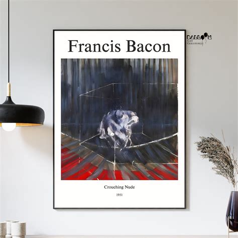 Francis Bacon Crouching Nude 1951 Francis Bacon Poster Modern Wall Decor Museum Art Famous