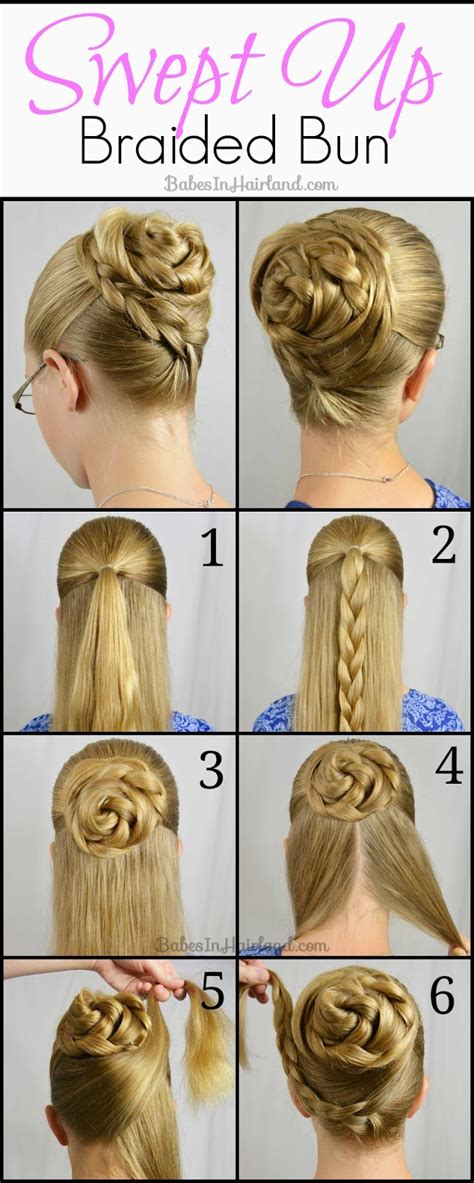 Braided Rose Bun Hairstyle Tutorial Style Hunt World