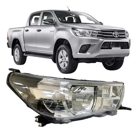 Farol Toyota Hilux 2016 2017 2018 2019 Sem Led Lado Direito