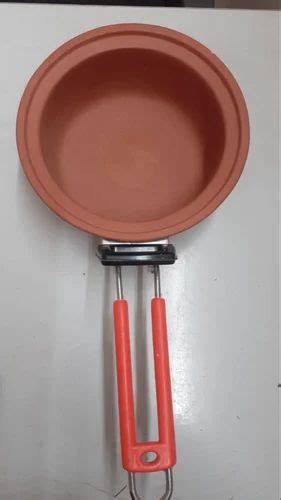 Mittikalaa Red Clay Terracotta Kadai For Cooking For Kitchen At Rs