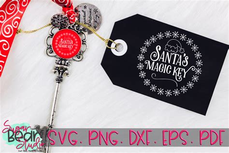 Santas Magic Key A Christmas Svg