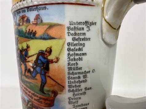 Antique Regimental Beer Stein Of The Imperial German Army