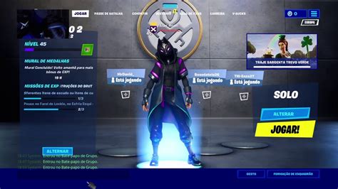 Fortnite PT Live De Tarde Jogar Subs Jogar Trys Para A Nova