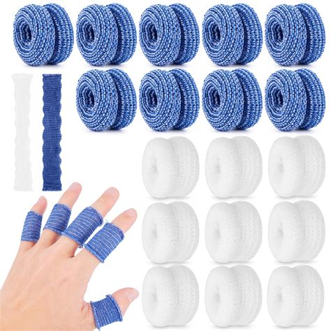 Amazon 20Pcs Finger Cots Cotton Tubular Finger Bandage Breathable