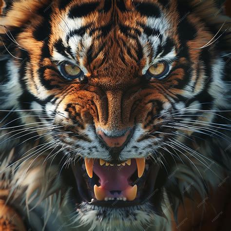 Premium Photo | Tiger Roaring