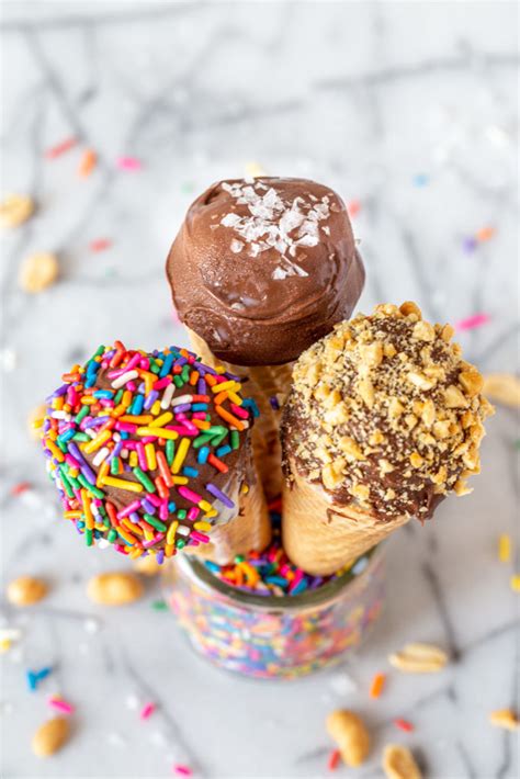 Healthier Homemade Ice Cream Drumsticks 3 ways - Strawberry Blondie Kitchen