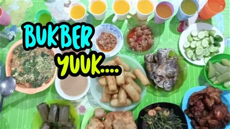 Bukber Mukbang Lalapan Mentah Ikan Asin Sambel Kacang Mie Kuah Baso