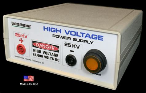 High Voltage Dc Power Supply 25000 Volts High Voltage Power Supply United Nuclear