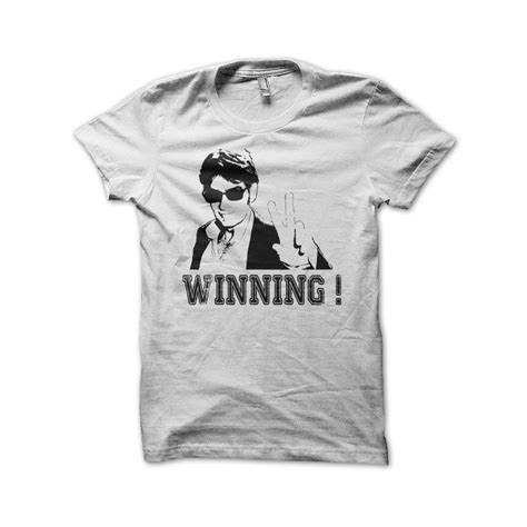 T Shirt Charlie Sheen Winning White