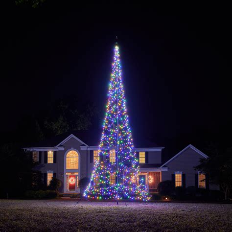 Fairybell Outdoor LED Christmas Tree (33FT 2,000 LED Lights) Pole Not ...