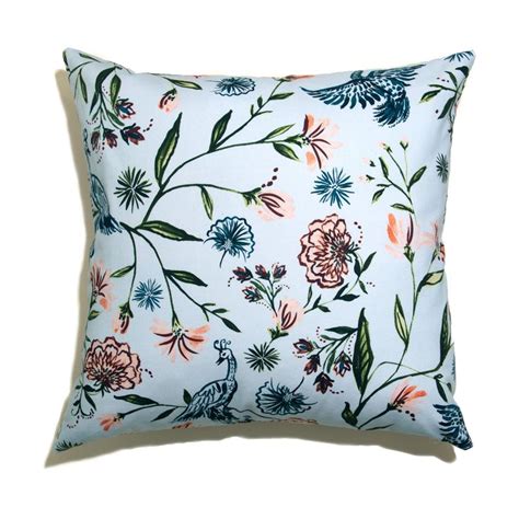 Pepper Home Daphne Powder Pillow Pillows Throw Pillows Blue