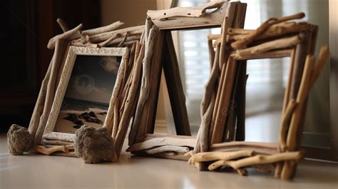 Rustic Wooden Frames Full Of Driftwood Background Wooden Stick Picture