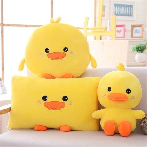 Adorable Big Yellow Duck Plush Kawaii Pillow Plush Pillows Plush