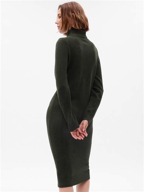 Cashsoft Turtleneck Midi Sweater Dress Gap