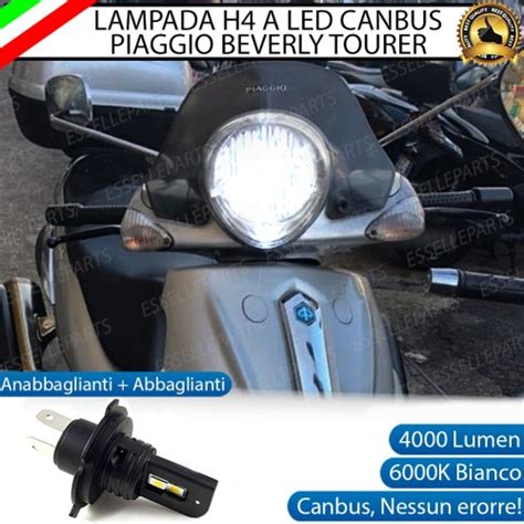 Kit Led Xenon Abbaglianti Anabbaglianti Targa Luci Posizione Piaggio