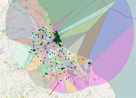 Approximate UK postcode boundaries from the Voronoi diagram of ONSPD ...