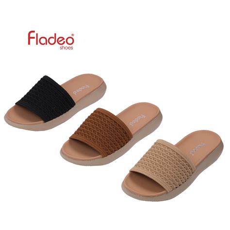 Jual Fladeo K22ldj360 1ahsandal Rajut Slide Wanita Rajut Slipper