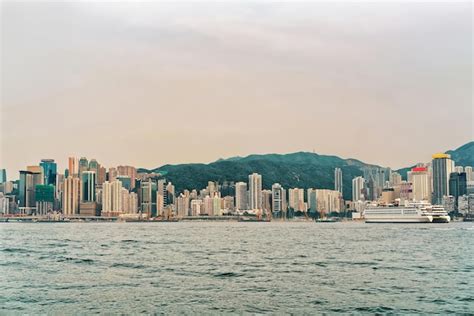 Premium Photo Cruise Ship At Victoria Harbor Of Hong Kong View From