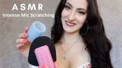 Asmr Intense Mic Scratching With Hair Rollers Tingly Deep Brain