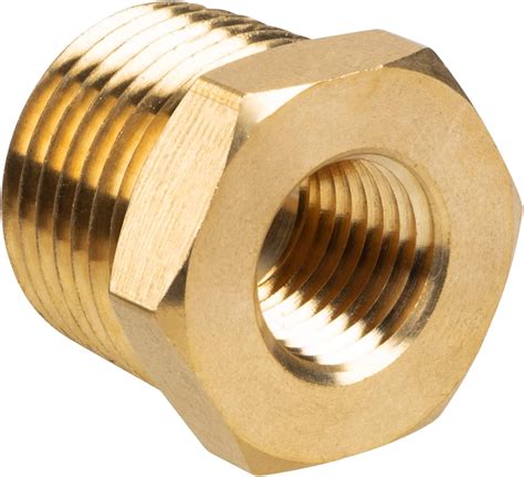 Amazon JUWO Brass Pipe Fitting Hex Bushing 1 2 NPT Male X 1 4