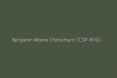 Benjamin Moore Chimichurri Csp 810 Color Hex Code