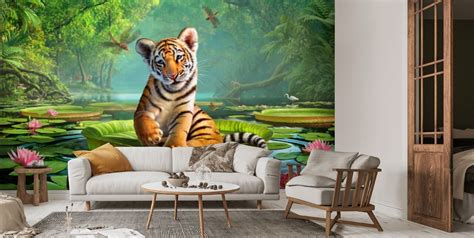 Papel De Parede Tiger Lily Wallsauce Pt