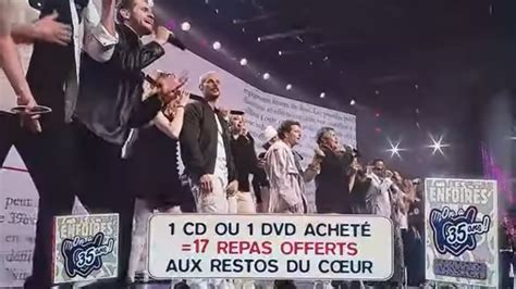 Les Enfoirés 2024 On a 35 ans La publicité des CD DVD YouTube