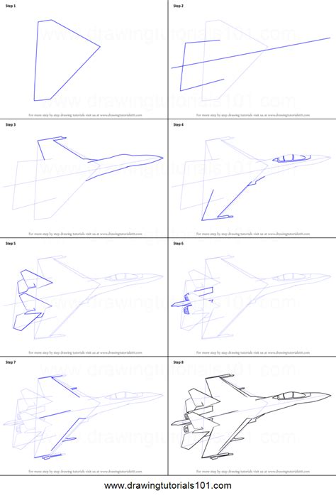 How to draw sukhoi su 35 fighter jets step by step – Artofit