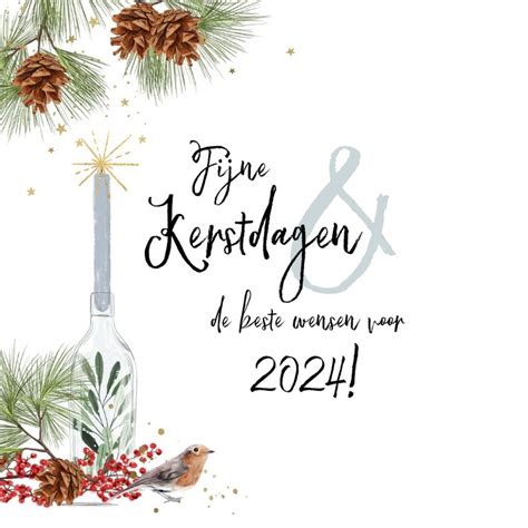 Kerstkaart Met Foto Kaars Kersttakken Kaartje2go