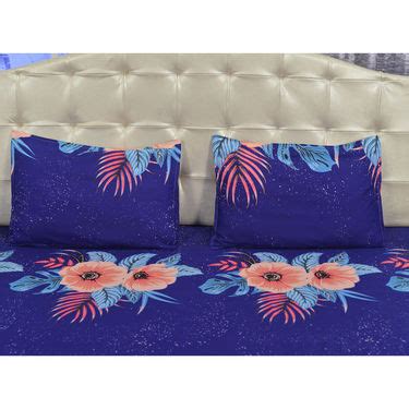 Buy Set of 2 (3D) Double Bedsheets + 2 Single Blankets (4FBS1) Online at Best Price in India on ...