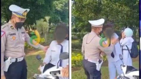 Viral Murid Smp Di Sidoarjo Tantang Polisi Yang Menegurnya Karena Tak