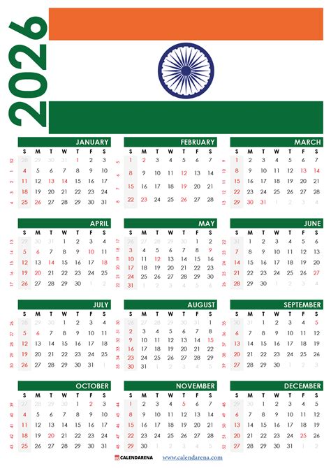 january  calendar  indian holidays printable templates