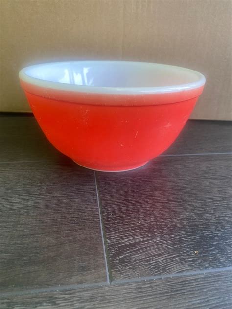 Vintage 1940s Pyrex Glass Primary Color Nesting Bowls Set Of Etsy