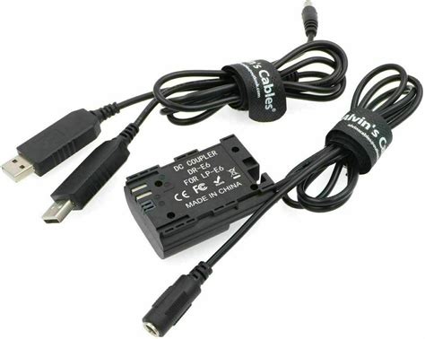 Dr E Dc Koppler Dummy Akku Auf Dual Usb Power Kabel Lp E Ersatz F R