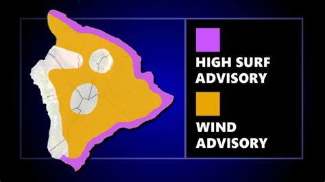 High Surf Expanded Wind Advisory In Effect For Hawaii