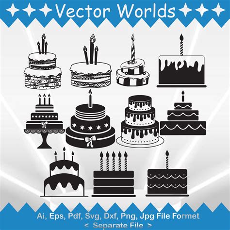 Delicious Cakes Svg Vector Design Masterbundles