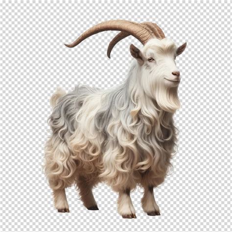 Premium Psd A Goat With Horns And Horns Is Shown In A Photo