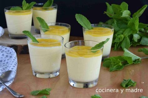 Postre De Crema De Mango F Cil Y Delicioso Cocinera Y Madre