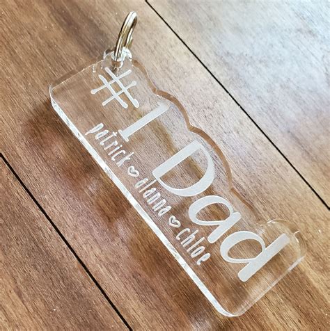 Fathers Day Personalized Keychain Zipper Pull Custom Etsy Dad