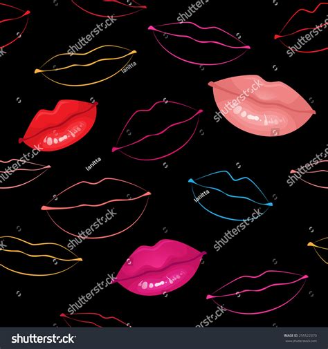 Different Lip Shapes Types Seamless Pattern Stock Vector (Royalty Free) 255522370 | Shutterstock