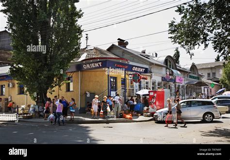 Street in Kishinev. Moldova Stock Photo - Alamy