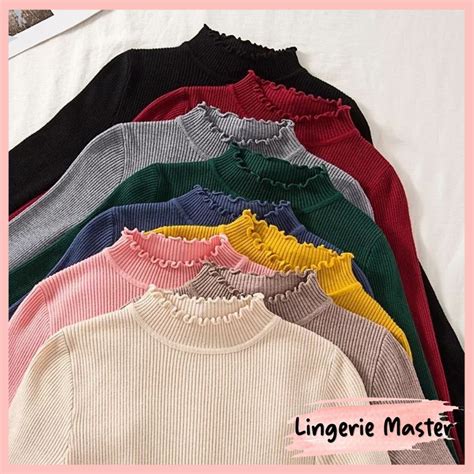 Jual Lingerie Master T Atasan Rajut Wanita Turtle Neck