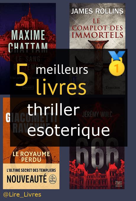 ≡ Les Meilleurs Livres Thriller ésotérique →【comparatif 2024】