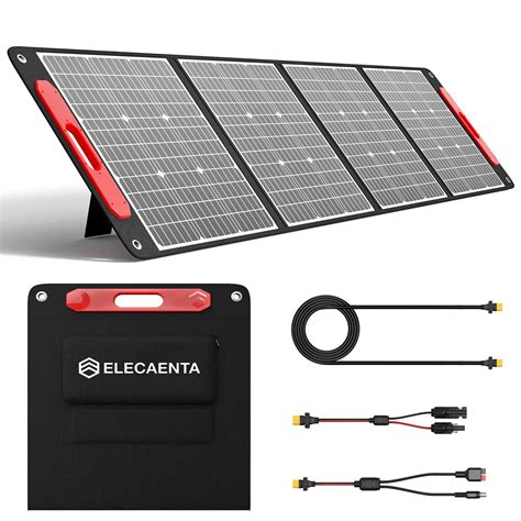 ELECAENTA 200W Portable Solar Panel For Power Station 25 High