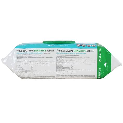 DESCOSEPT 20 X 22 Cm Sensitive Wipes 6 X 100 St PZN 14307328