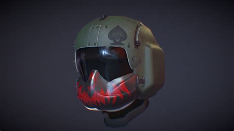 Helicopter pilot helmet - 3D model by CalebDRogers [a2ab386] - Sketchfab