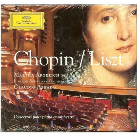 Chopin Liszt Concertos Pour Piano Et Orchestre De Martha Argerich CD