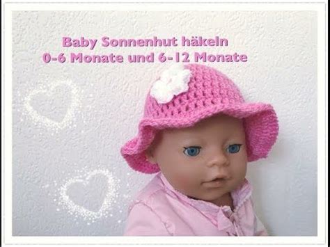 EINFACHEN Baby Sonnenhut häkeln 0 6 Monate und 6 12 Monate super für