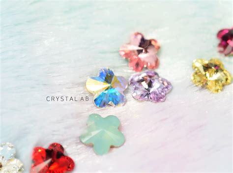 Flower Swarovski Kristall Various Colors Daisy Fancy Stone Undrilled