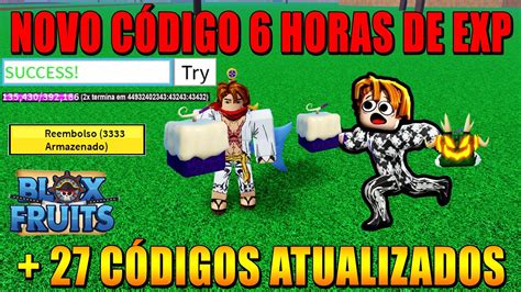 CORRE NOVO CÓDIGO DE 6 HORAS DE EXP 27 CÓDIGOS ATUALIZADOS DO BLOX